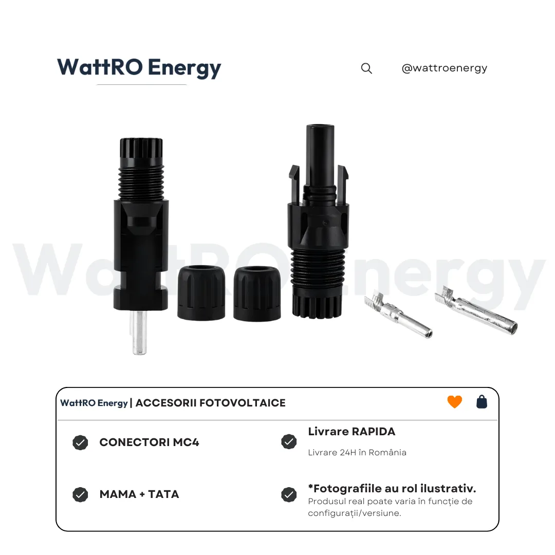WattRO Energy cablu solar 6mm negru la metru