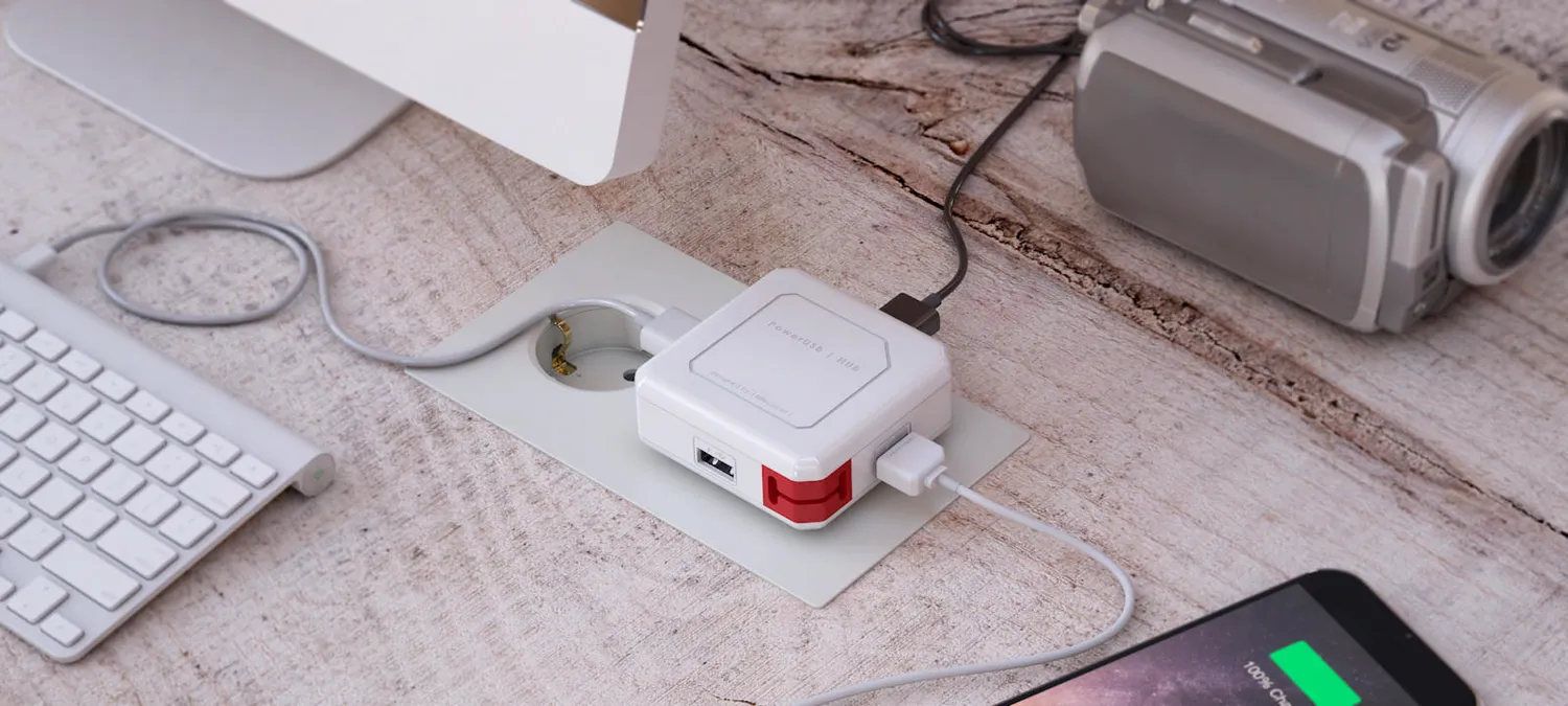 PowerCube PowerUSB hub USB statie incarcare 4 porturi