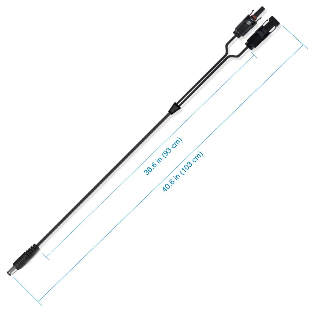 ACOPOWER DC5521 adaptor solar DC 5.5x2.1 mm panou