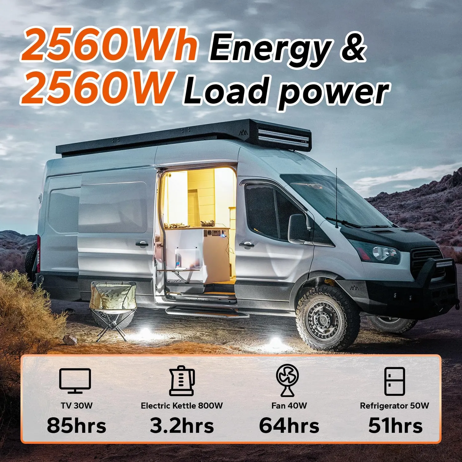 ACOPOWER baterie solara 12V 200Ah LiFePO4 2560Wh